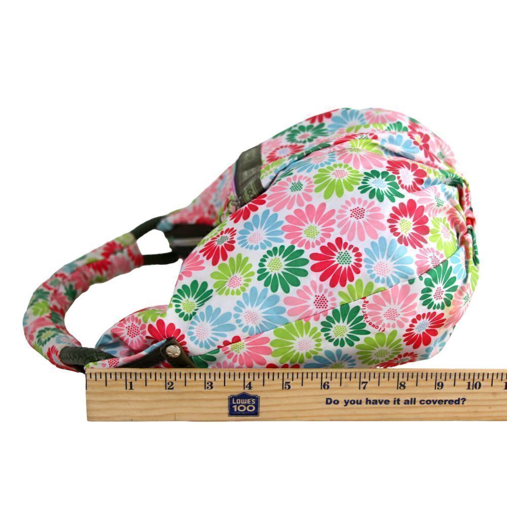 Le SportSac MULTICOLOR NYLON CANVAS FLOWER PRINT SHOULDER BAG HANDBAG HOBO PURSE - Picture 15 of 16